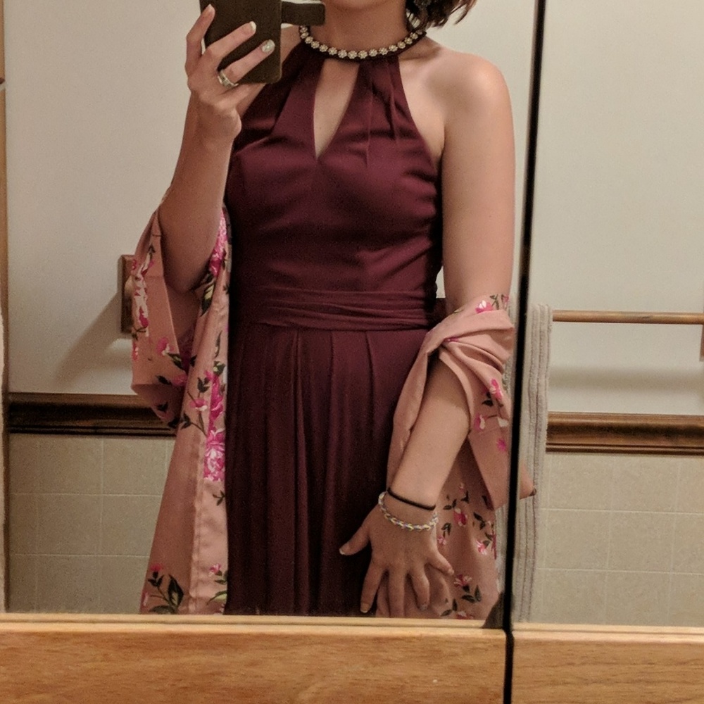 David's bridal bridesmaid dress size 0